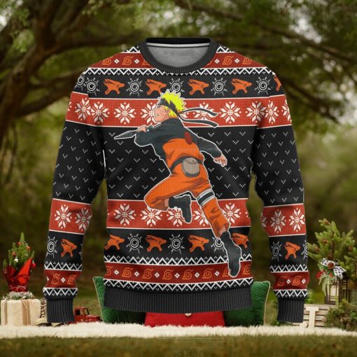 Naruto Uzumaki Anime Xmas Ugly Christmas Sweater Gift For Men Women