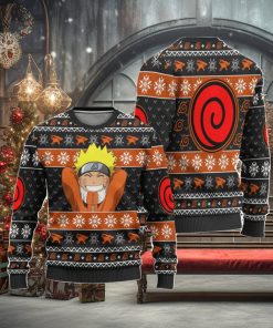 Naruto Uzumaki Clan Anime Ugly Christmas Sweater, Custom Sweatshirt Apparel