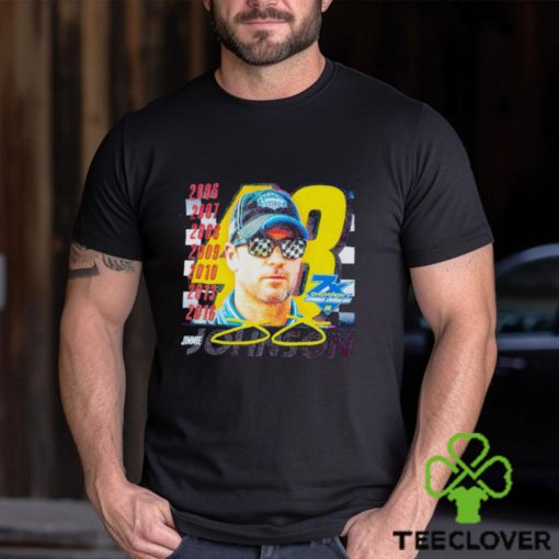 Nascar Jimmie Johnson graphic signature shirt