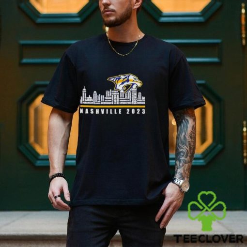 Nashville Predators 2023 Season Team Players Names In shirt