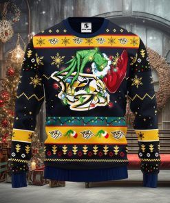 Nashville Predators Grinch Christmas Ugly Sweater