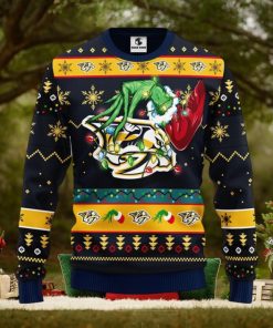 Nashville Predators Grinch Christmas Ugly Sweater