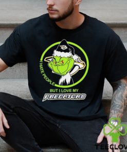 Nashville Predators NHL The Grinch I Hate People But I Love My Boston Bruins Shirt