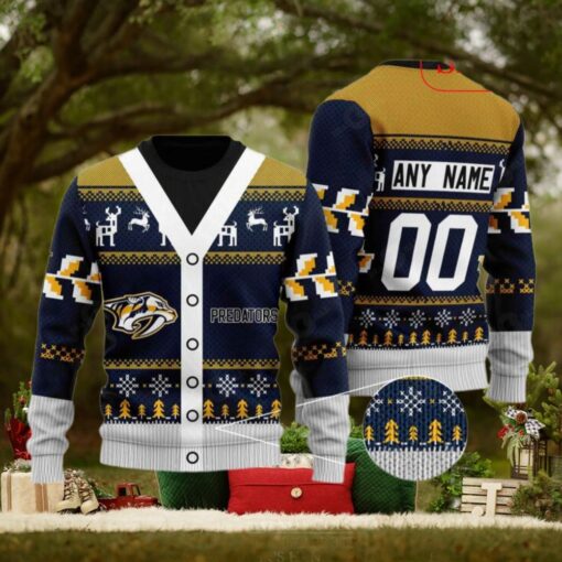 Nashville Predators Ugly Sweater Custom Xmas Apparel for Hockey Fans