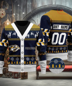 Nashville Predators Ugly Sweater Custom Xmas Apparel for Hockey Fans