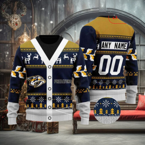 Nashville Predators Ugly Sweater Custom Xmas Apparel for Hockey Fans