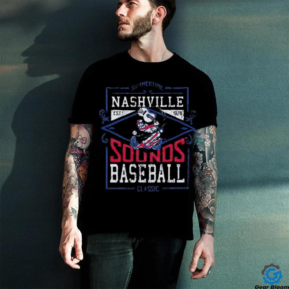 Nashville Sounds 108 Stitches Light Blue Classic T shirt Nashville Sounds 108 Stitches Light Blue Classic T shirt