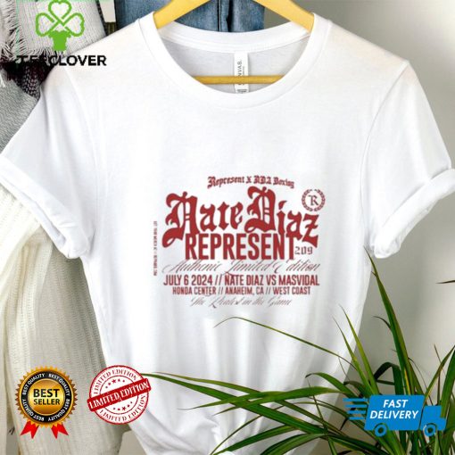 Nate Diaz Honda Center, Anaheim CA July 6th, 2024 New Shirt