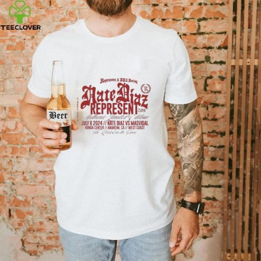 Nate Diaz Honda Center, Anaheim CA July 6th, 2024 New Shirt