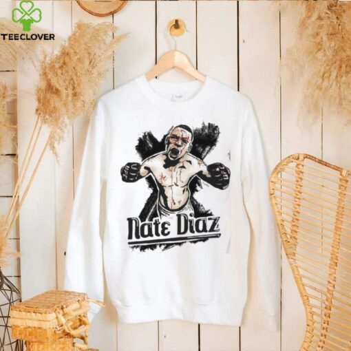 Nate Diaz White Half Sleeve T hoodie, sweater, longsleeve, shirt v-neck, t-shirt Fighter Wear Shirt