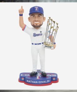 Nathan Eovaldi Texas Rangers 2023 World Series Champions Bobblehead Ornament