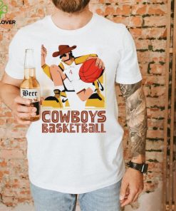 Nathan Walker Cowboys basketball player cartoon shirt