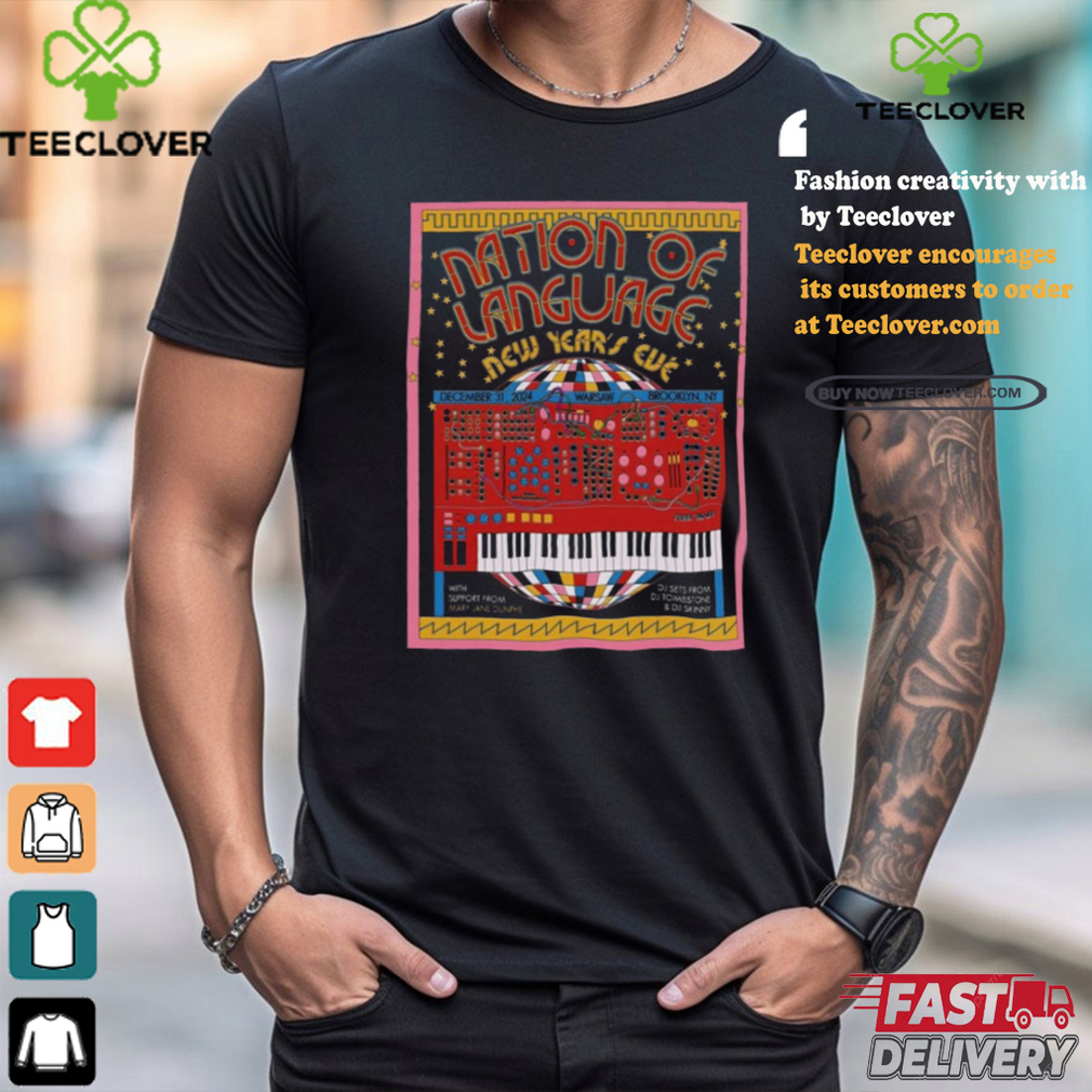Nation Of Language December 31 2024 Warsaw in Brooklyn NY Poster Shirt Nation Of Language December 31 2024 Warsaw in Brooklyn NY Poster Shirt