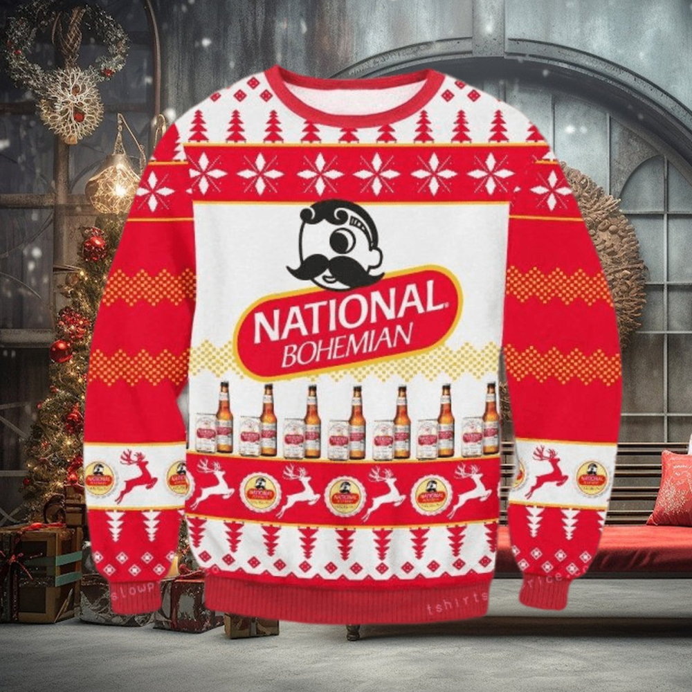 National Bohemian Beer Ugly Christmas Sweater National Bohemian Beer Ugly Christmas Sweater