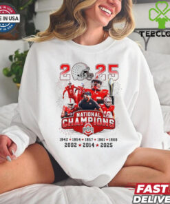 National Champions 1942 2025 Coach Ryan Day and Players Ohio State Buckeyes shirt