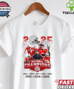 National Champions 1942 2025 Coach Ryan Day and Players Ohio State Buckeyes shirt