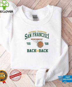 National Champions San Francisco 55 56 Back to Back Shirt 2