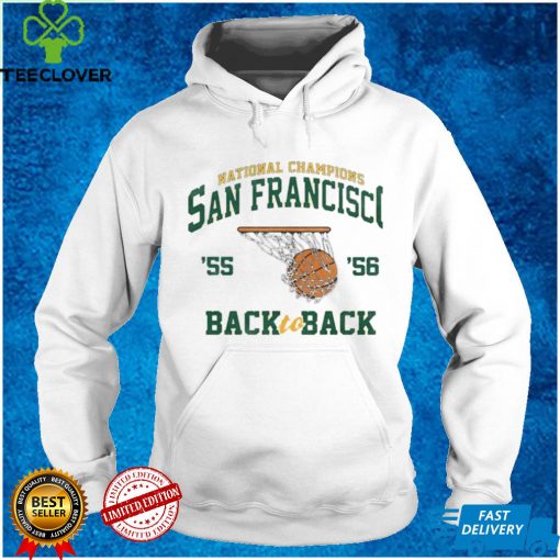 National Champions San Francisco 55 56 Back to Back Shirt 2