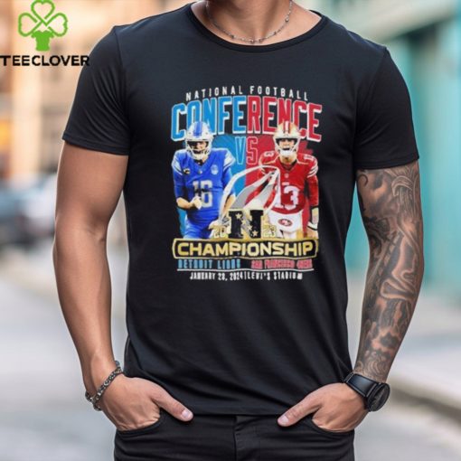 National Football Conference Detroit Lions vs San Francisco 49Ers Championship 2024 Shirt