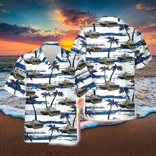 National Guard M60 Tank Button Down Hawaiian Shirt Trend Summer