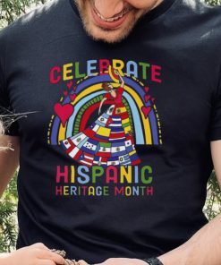 National Hispanic Heritage Month Shirt Rainbow All Countries Flags