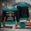 The United States Flag Of Albania Christmas Ugly Sweater Party