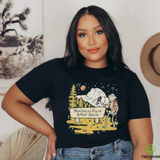 National Park After Dark Skeleton T shirt