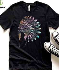 Native American Heritage Headdress Feathers Native American Pullover logo Shirt