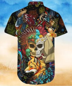 Native American Style Shirts Native American Wildlife Animals Combo Hawaiian Shirt