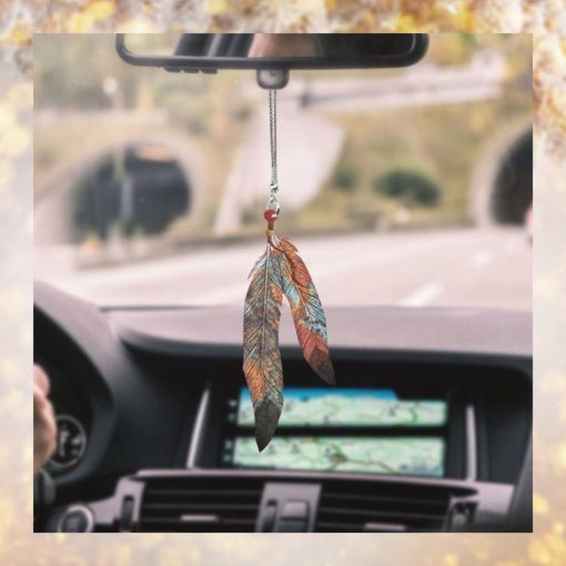 Native Americans Feather Colorful Limited Car Hanging Ornament