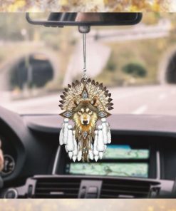 Native Americans Wolf Dreamcatcher Limited Car Hanging Ornament