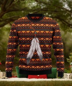 Native Feather Ugly Christmas Sweater Gift Men Women