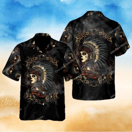 Native Girl Skull Style Limited Edition – Hawaiian Shirt