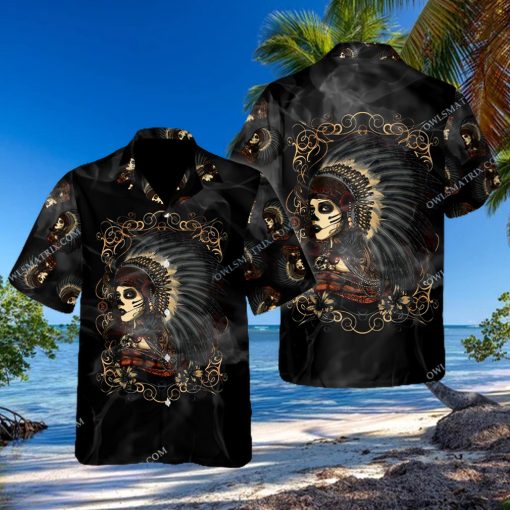 Native Girl Skull Style Limited Edition – Hawaiian Shirt