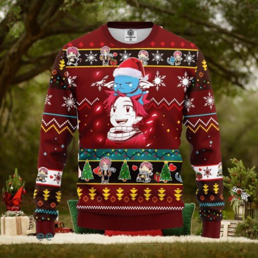 Natsu Fairy Tail Anime Amazing Gift Ugly Christmas 3D Sweater Christmas Gift For Men And Women