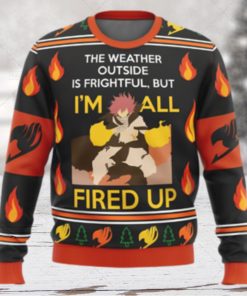 Natsu Fairy Tail Anime Ugly Wool Knitted Sweater