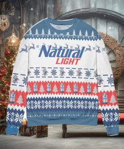 Natural Light Beer Christmas Pattern Ugly Christmas Sweater Christmas Gift For Men And Women