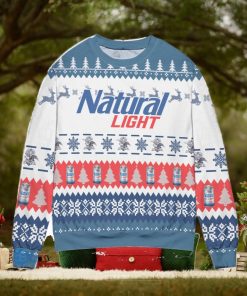 Natural Light Beer Christmas Pattern Ugly Christmas Sweater Christmas Gift For Men And Women