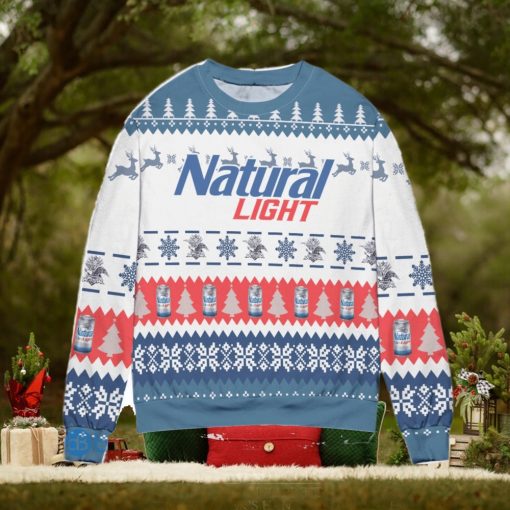 Natural Light Beer Christmas Pattern Ugly Christmas Sweater Christmas Gift For Men And Women