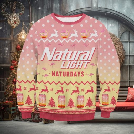 Natural Light Naturdays Ugly Christmas Sweater, Ugly Sweater Apparel
