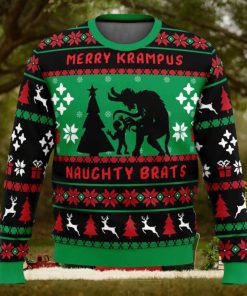 Naughty Brats Krampus Ugly Christmas Sweater