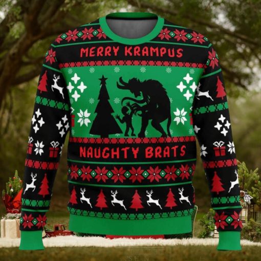 Naughty Brats Krampus Ugly Christmas Sweater