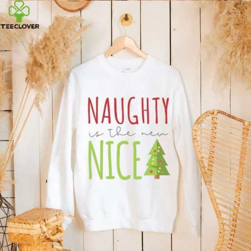 Naughty is the New Nice Funny Christmas Boys Girls Kids Childrens T Shirt