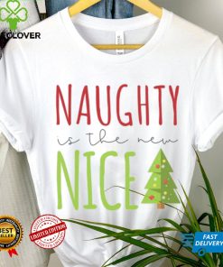 Naughty is the New Nice Funny Christmas Boys Girls Kids Childrens T Shirt