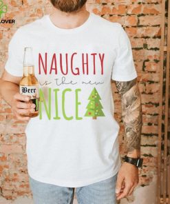 Naughty is the New Nice Funny Christmas Boys Girls Kids Childrens T Shirt