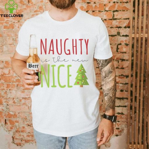 Naughty is the New Nice Funny Christmas Boys Girls Kids Childrens T Shirt