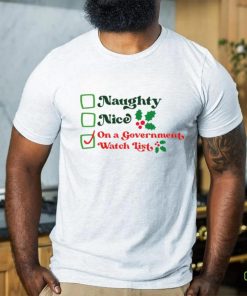 Naughty nice on a government watch list Christmas hoodie, sweater, longsleeve, shirt v-neck, t-shirt