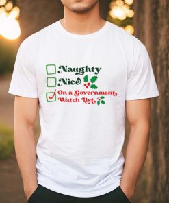 Naughty nice on a government watch list Christmas hoodie, sweater, longsleeve, shirt v-neck, t-shirt