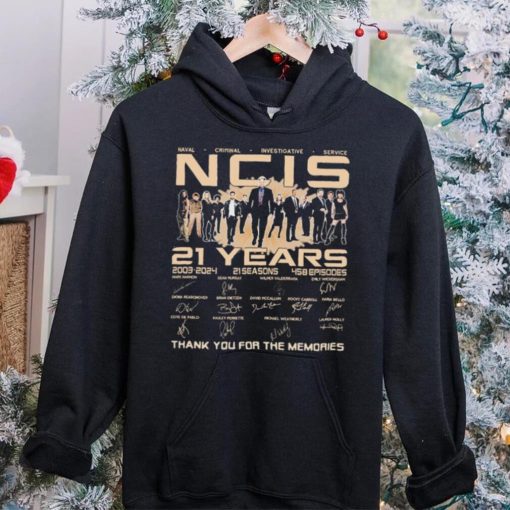 Naval Criminal Investigative Service NCIS 21 Years 2003 2024 Thank You For The Memories Signatures Shirt