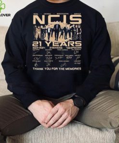 Naval Criminal Investigative Service NCIS 21 Years 2003 2024 Thank You For The Memories Signatures Shirt